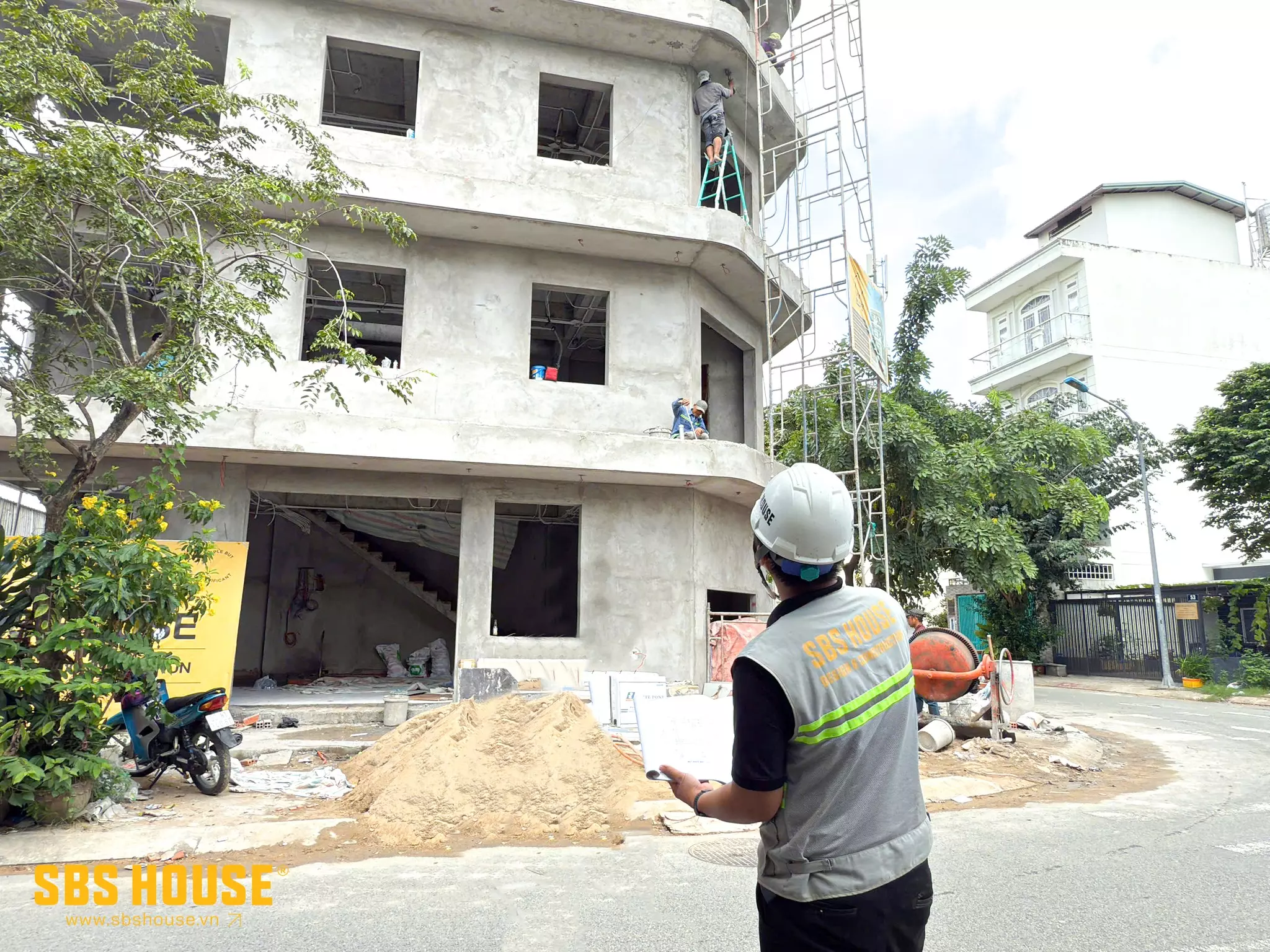 Xây nhà trọn gói tại Trảng Bom hạng mục thi công phần thô 