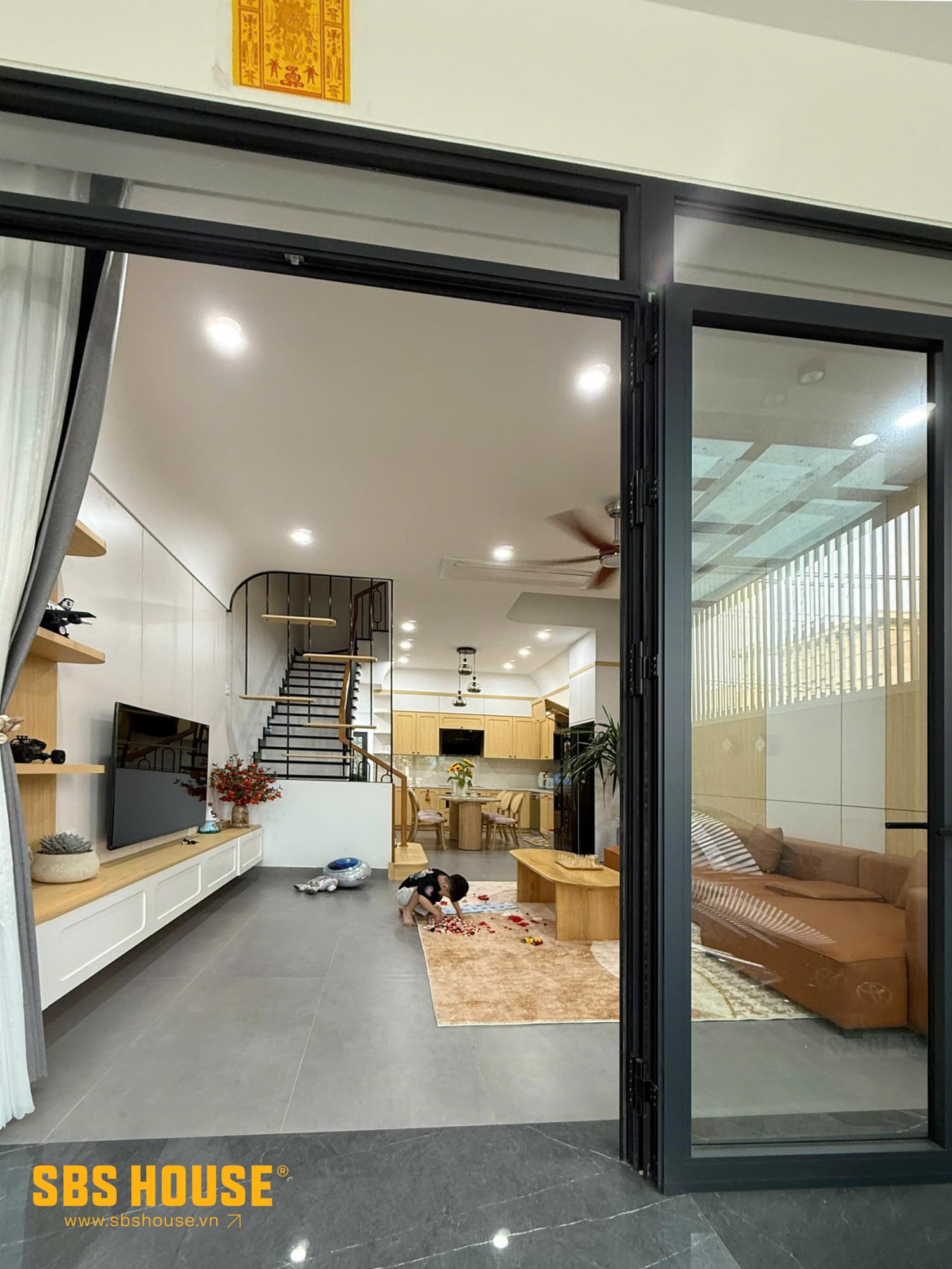 ảnh feedback phòng khách khách hàng gửi về SBS HOUSE