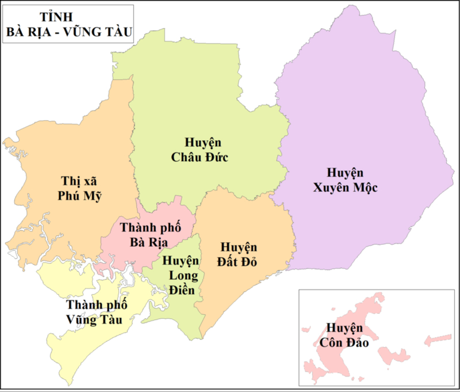 sáp nhập tỉnh Bà Rịa Vũng Tàu