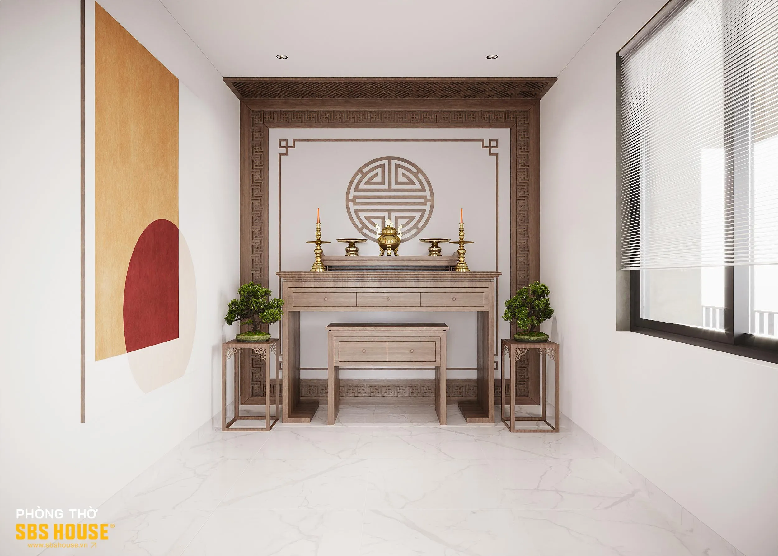 diện tích phòng thờ 