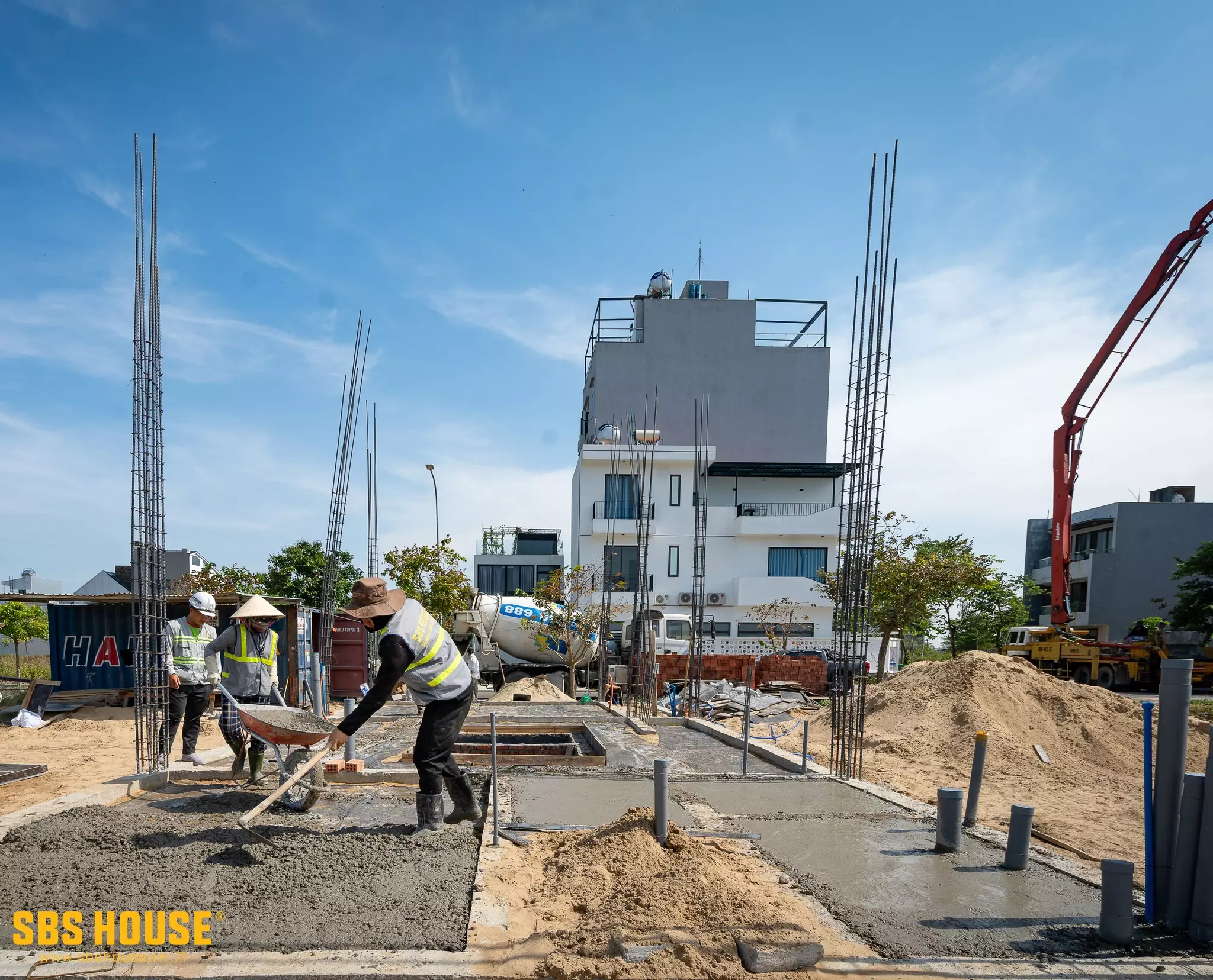 các hạng mục xây nhà phần thô 