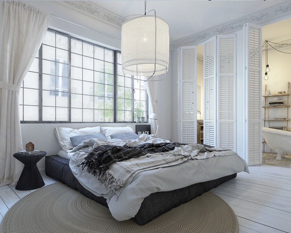 không đặt đầu giường dưới cửa sổ