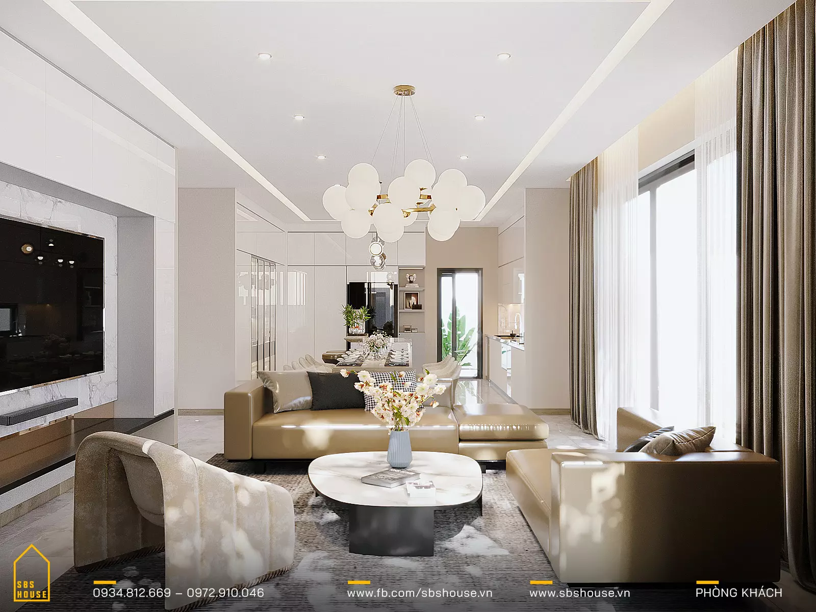 nội thất sang trọng nhà biệt thự mặt tiền 16m 