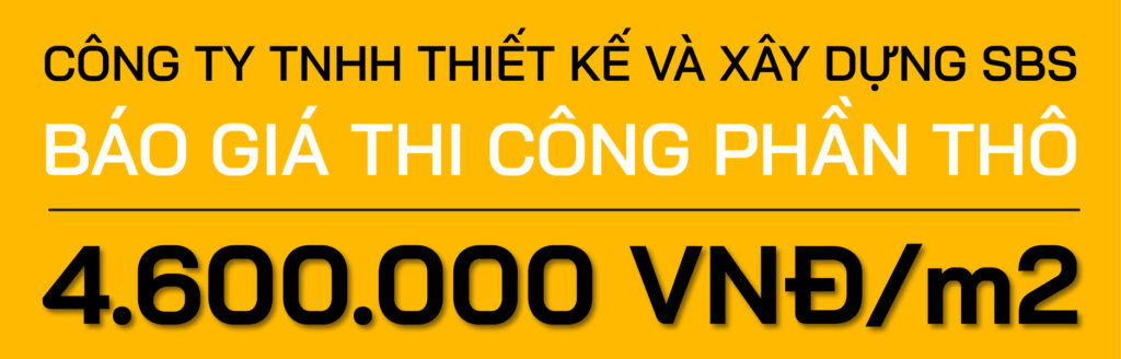 Chi phí xây dựng biệt thự 2 tầng phần thô tại miền Nam