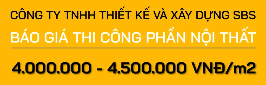 Bảng chi phí xây dựng biệt thự 2 tầng mới nhất của SBS HOUSE miền Trung