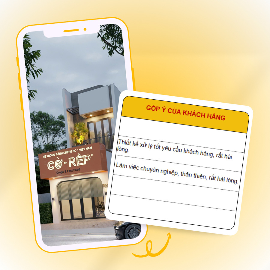 lời feedback của khách hàng