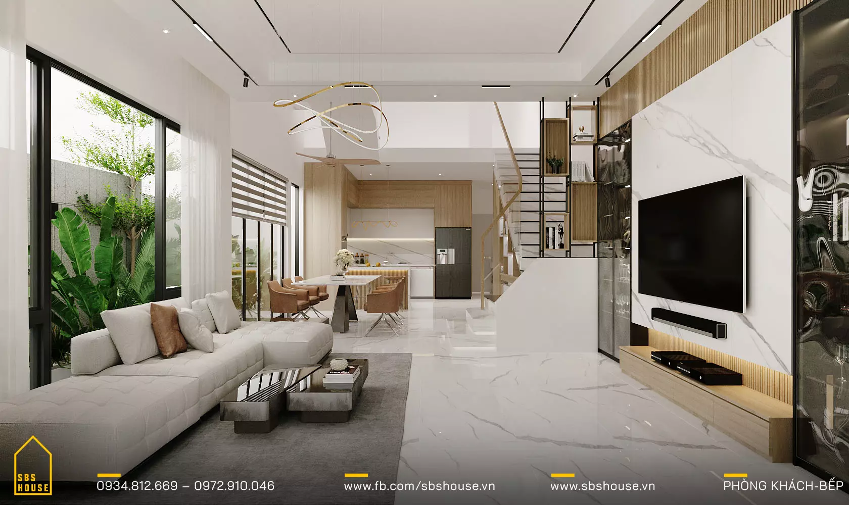 Việc thiết kế nhà lệch tầng 1 trệt 2 lầu cần chú ý nguồn sáng và luồng khí để đảm bảo ngôi nhà luôn sáng thoáng