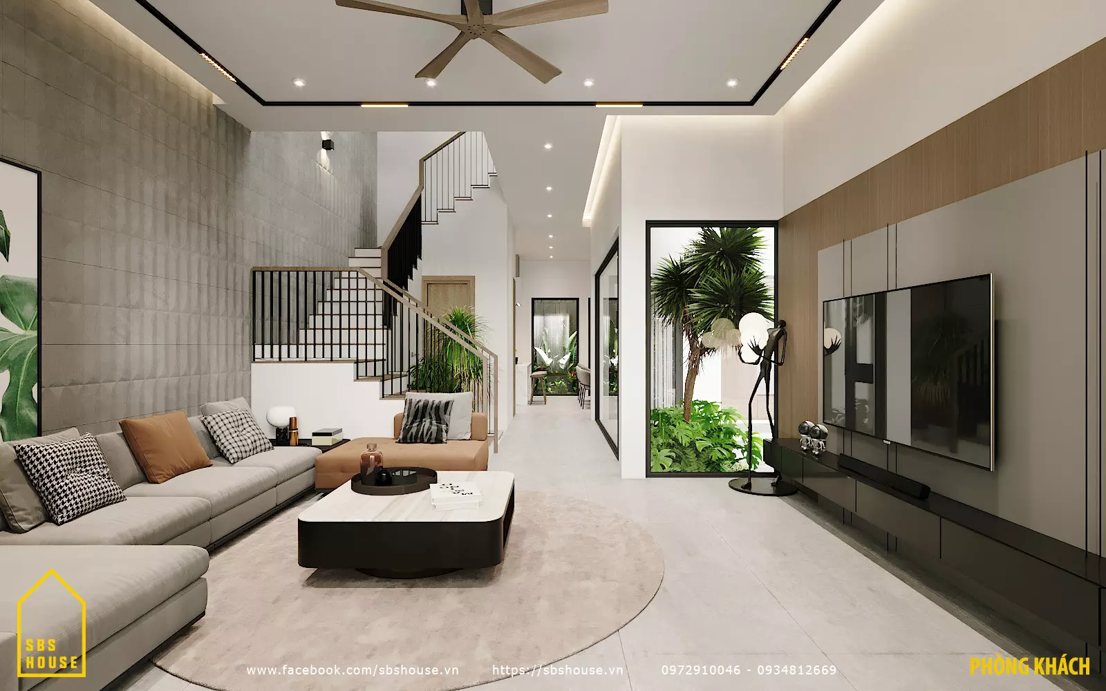 Mẫu nhà 160m2 đẹp, theo phong cách hiện đại