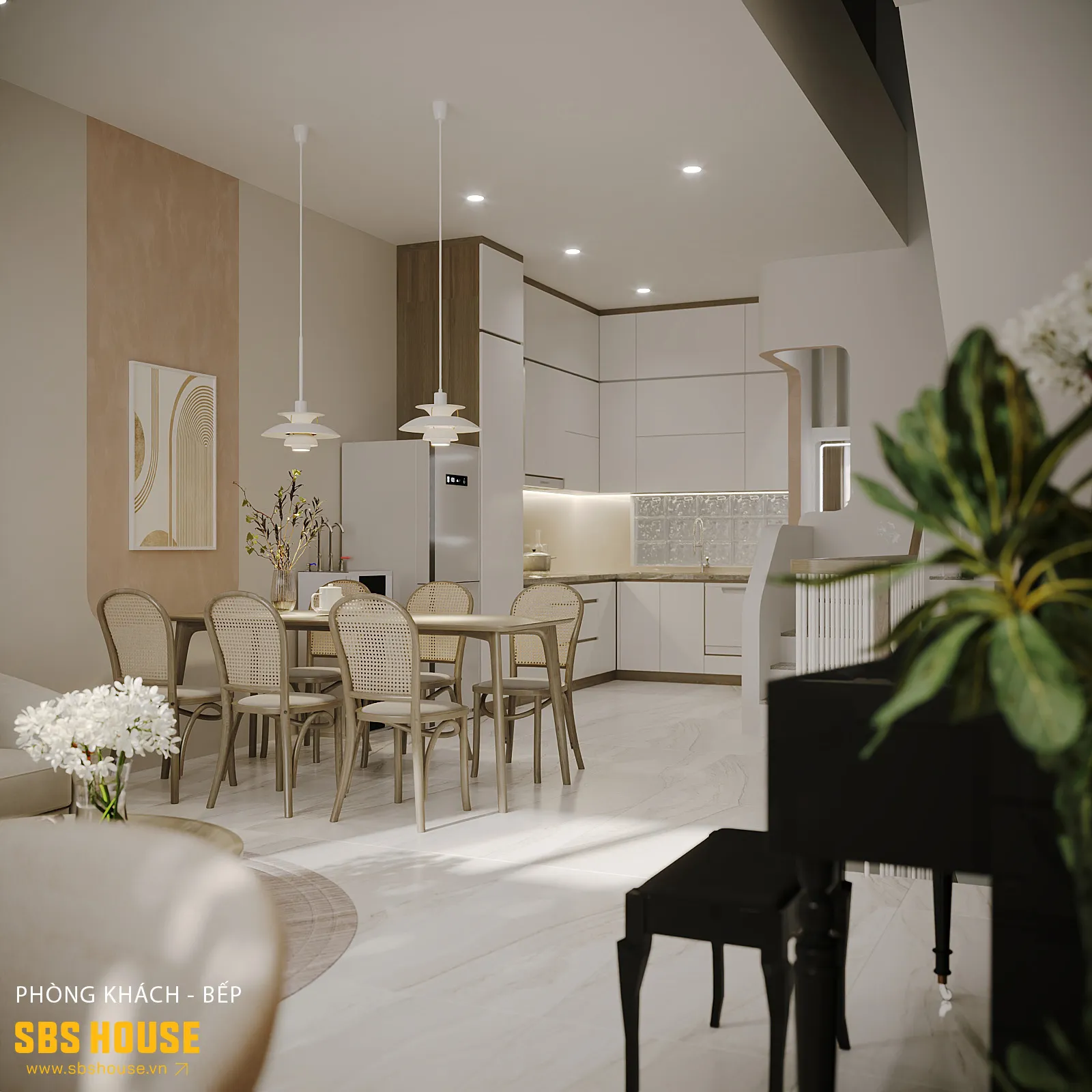 Qúa trình thiết kế phòng bếp 15m2 cần quan tâm đến yếu tố phong thủy, tránh ảnh hưởng đến vận khí ngôi nhà