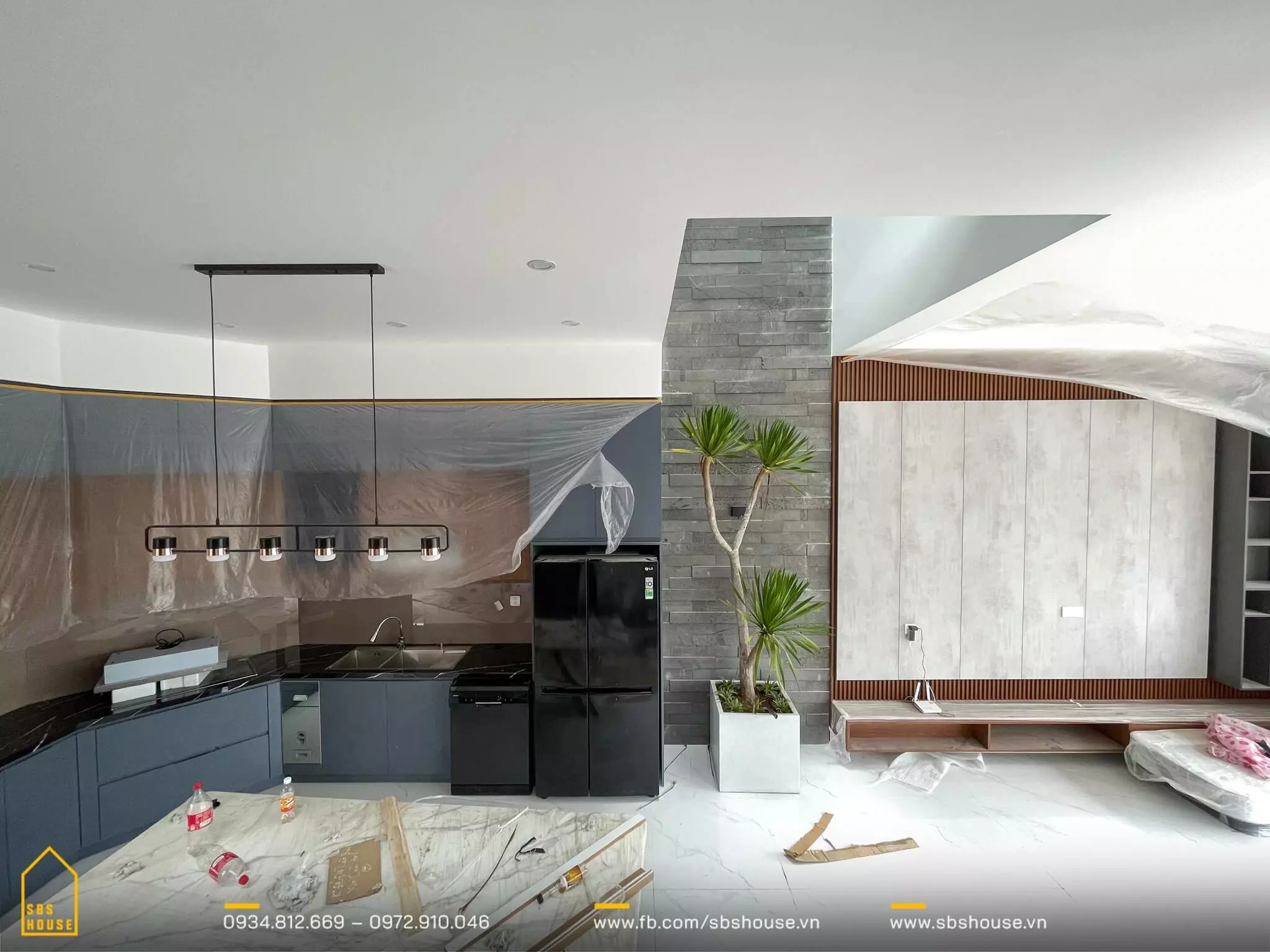 Thời gian xây nhà 2 tầng phần thi công nội thất tại SBS HOUSE