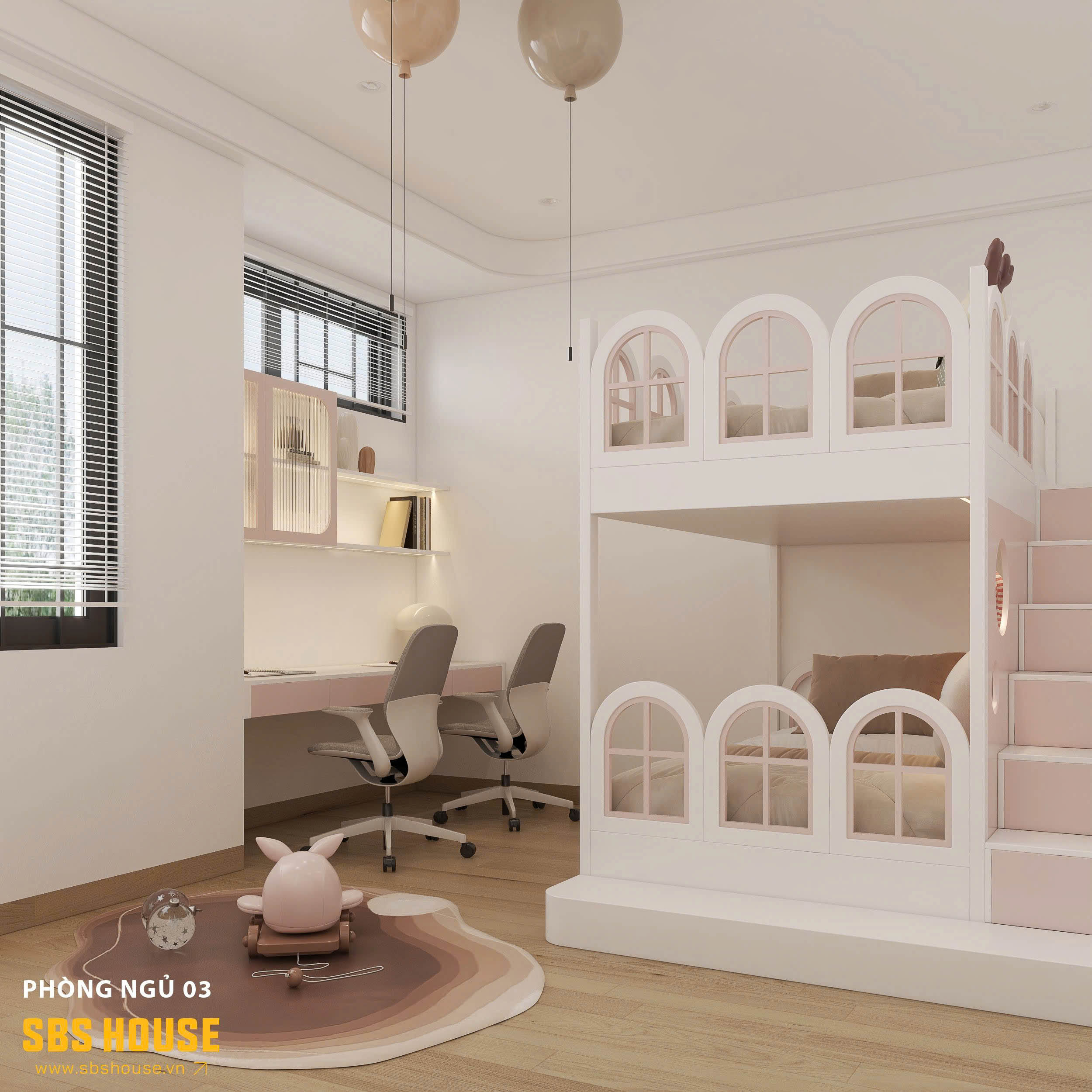 thảm trải sàn phòng ngủ cho bé gái