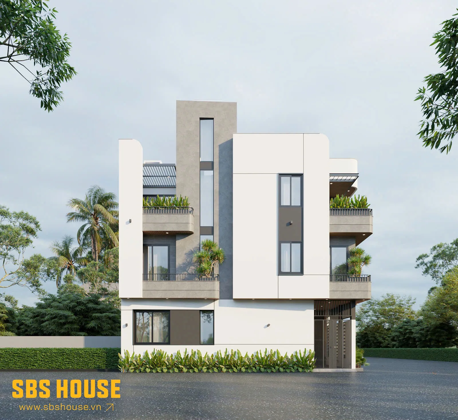 Các kiến trúc sư của SBS HOUSE đã tận dụng các hệ cửa kính và bố trí cây xanh để C's House vừa thoáng mát vừa hạn chế nắng gắt