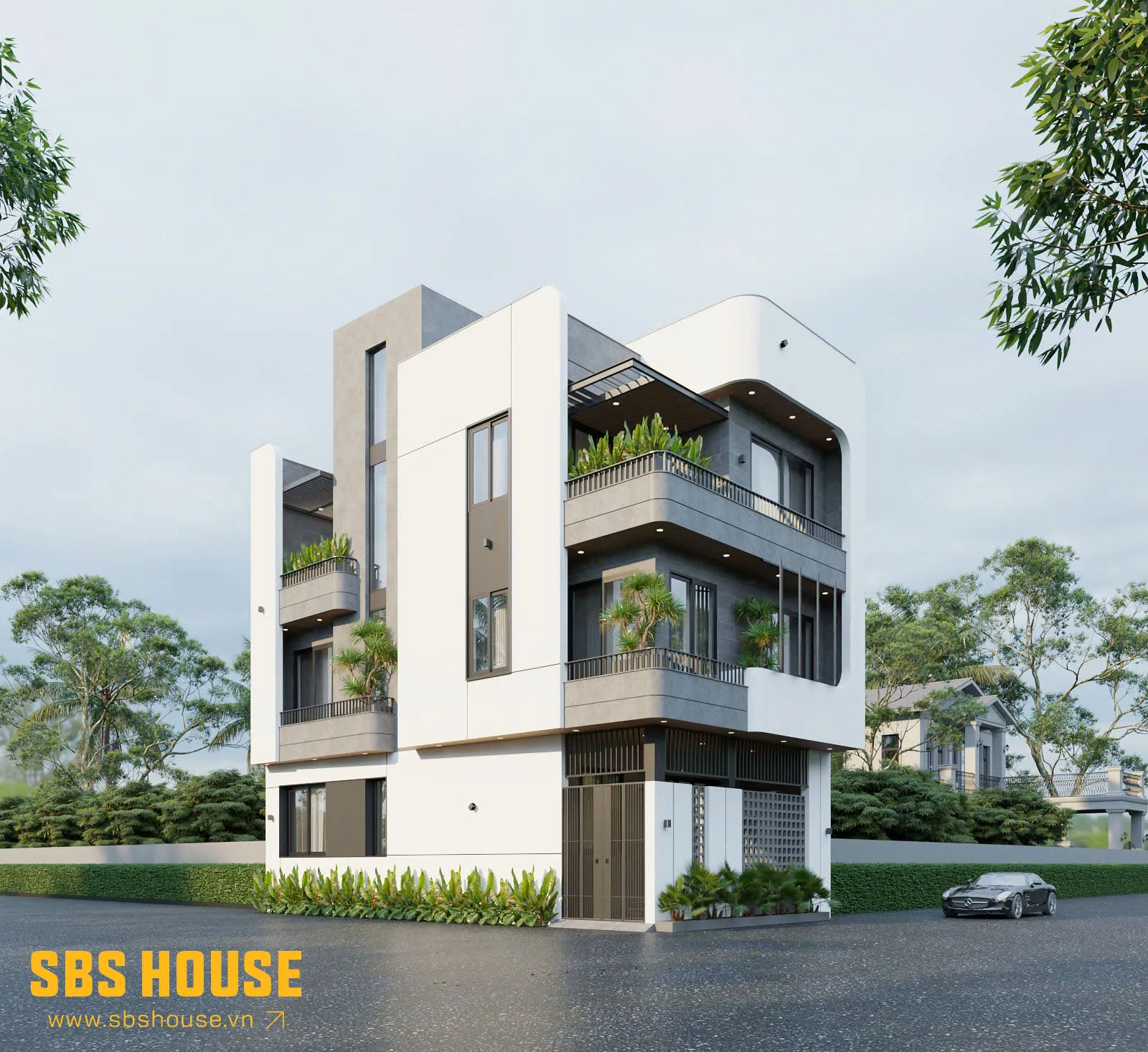 C's House 3 tầng 1 tum hiện đại - sáng - xanh - thoáng tại Hà Nội 