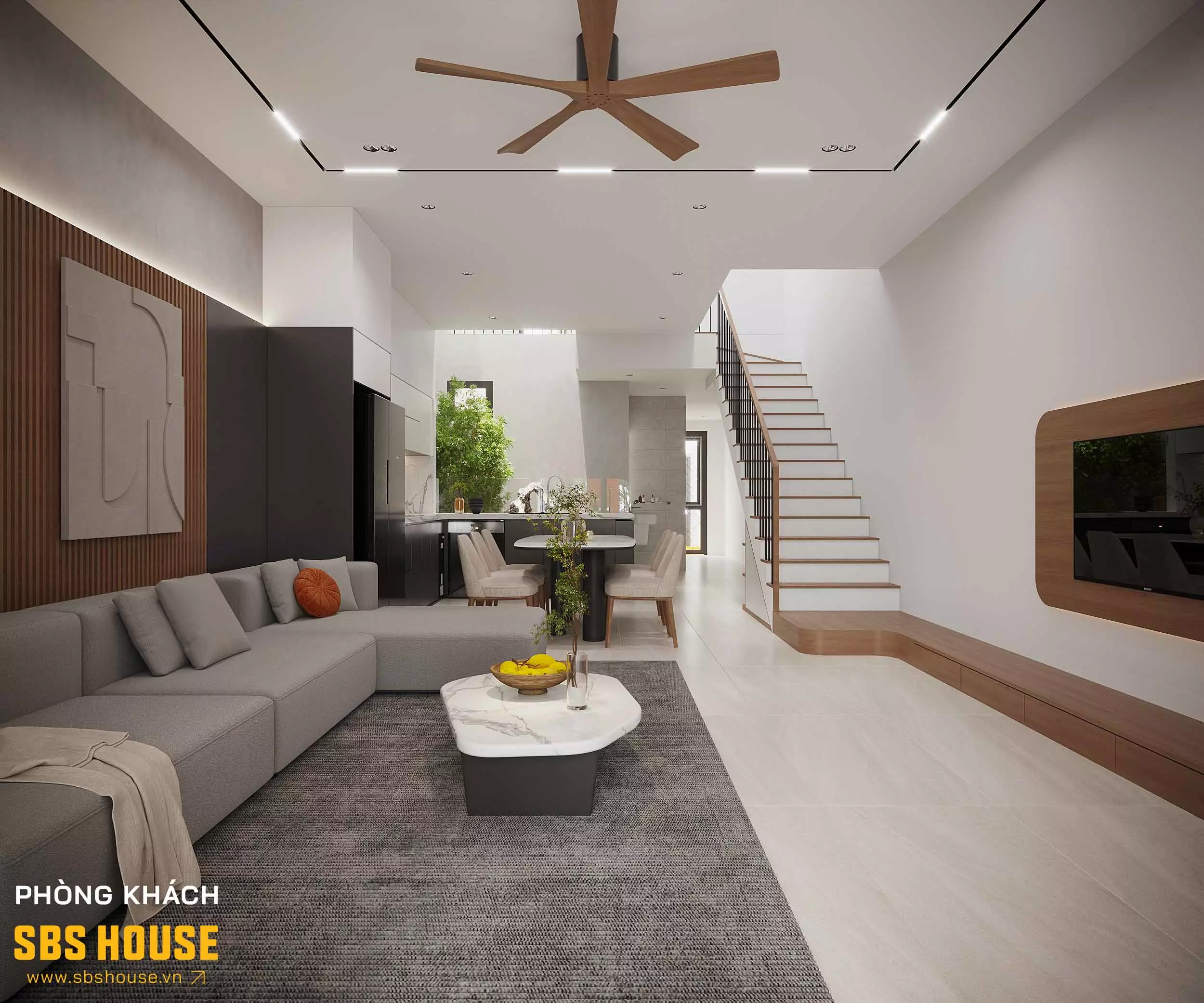 Nội thất tối giản, tập trung vào sự tiện nghi - kết nối và thoáng sáng 