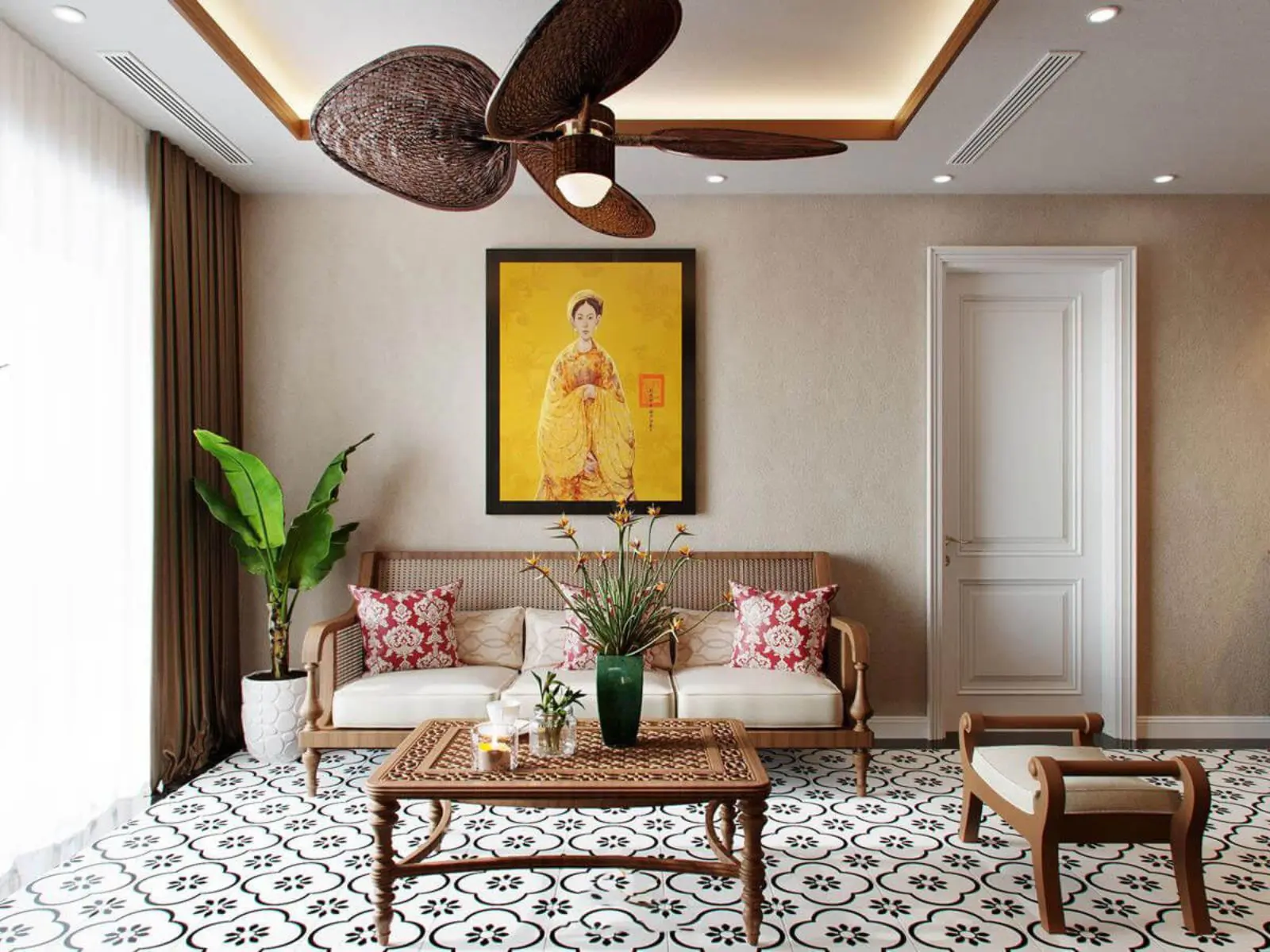 mẫu thiết kế nội thất căn hộ The Sang Residence Đà Nẵng 