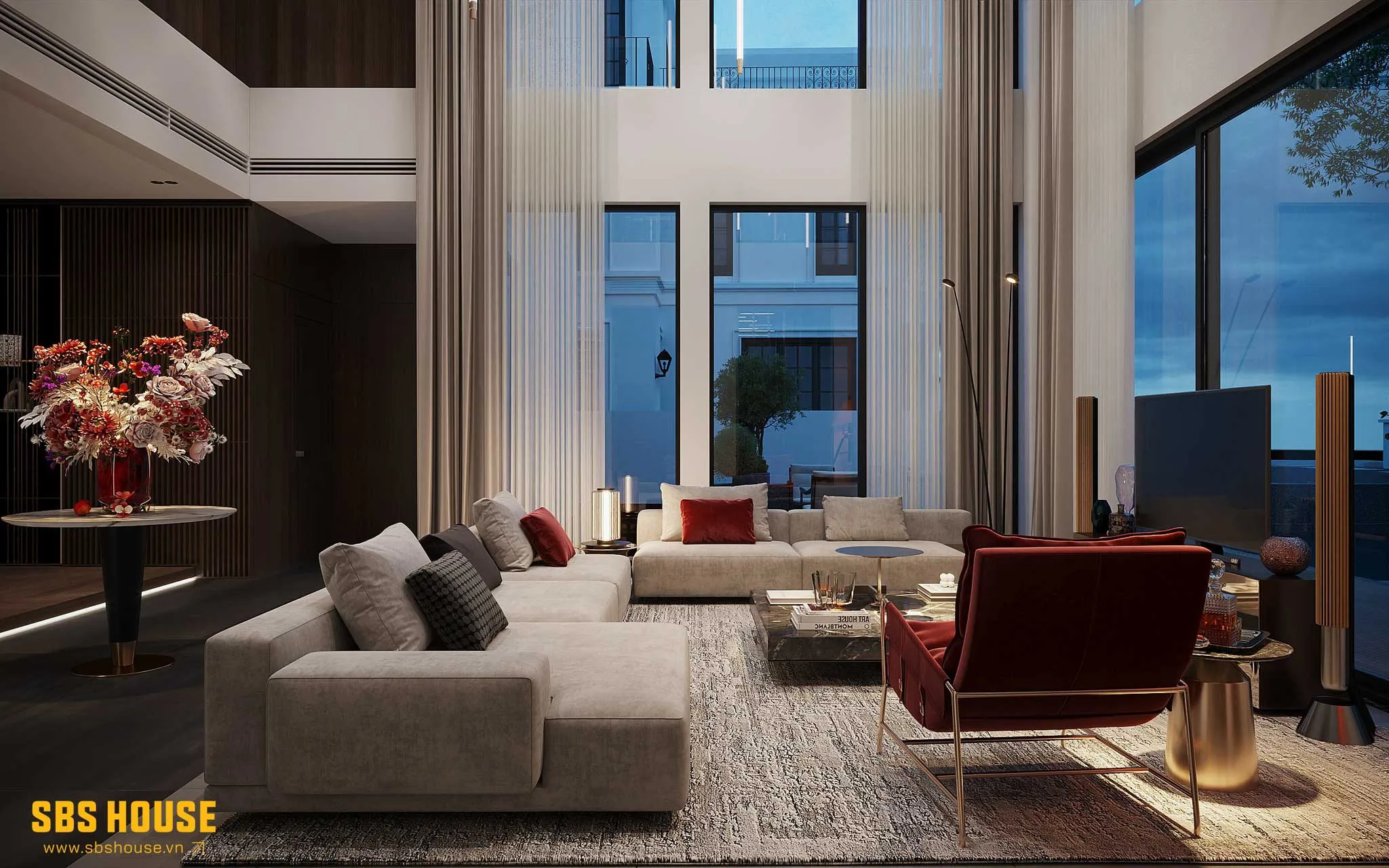 mẫu nội thất luxury nhà căn hộ chung cư SBS thiết kế 