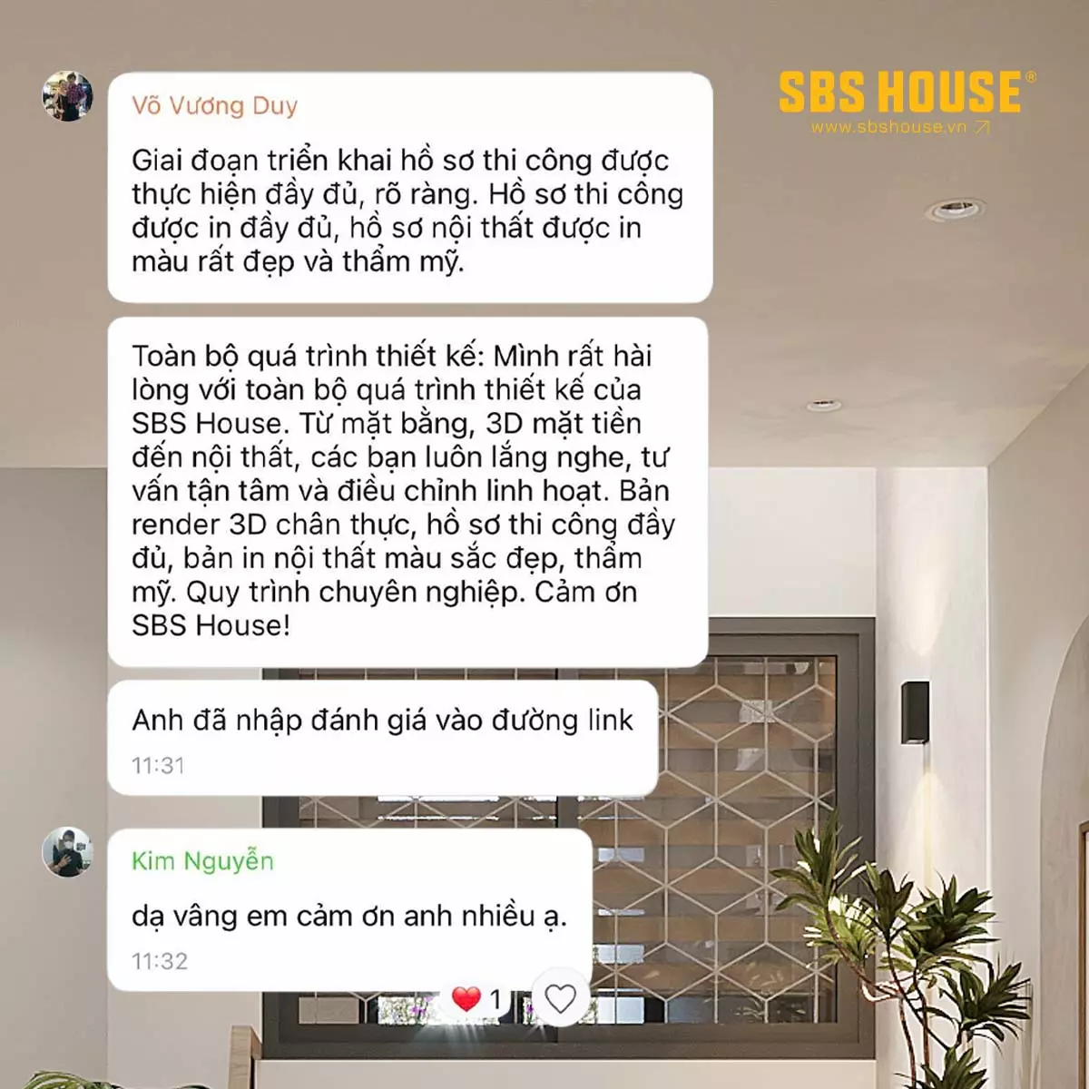 những dòng feedback của khách hàng ở xa