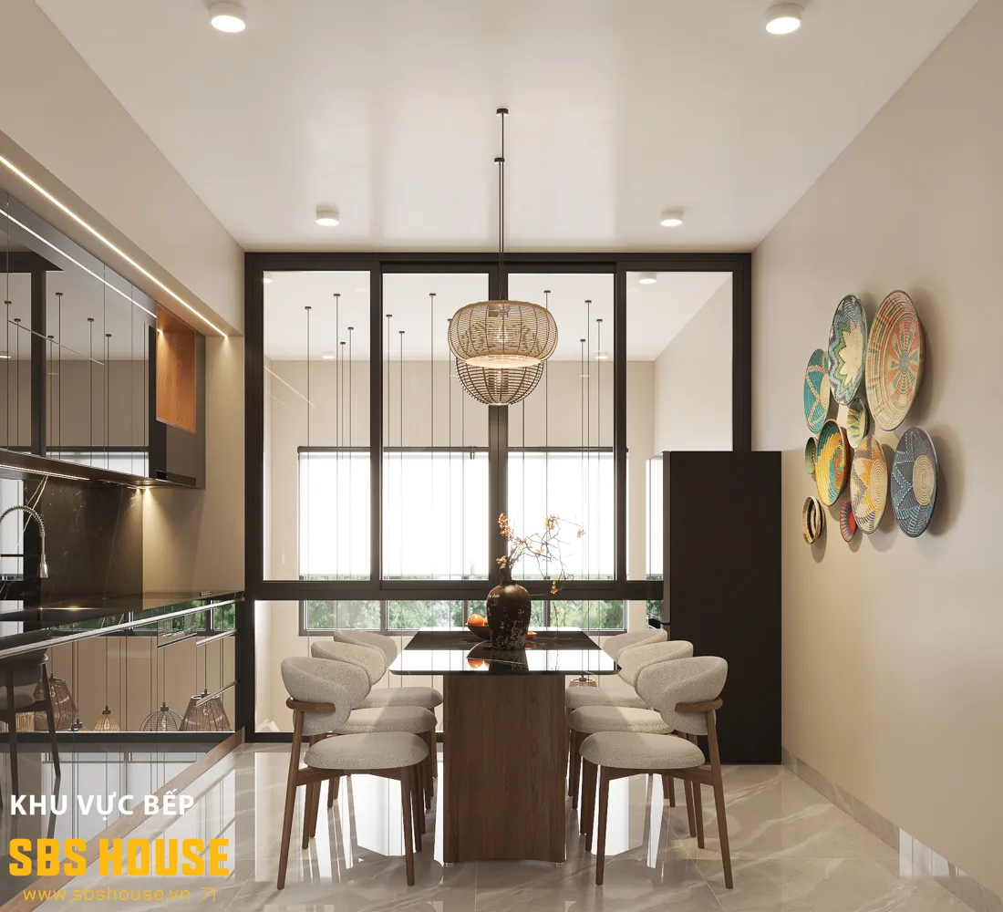 Lối thiết kế mở giúp các khu vực kết nối mạch lạc và thoáng đãng