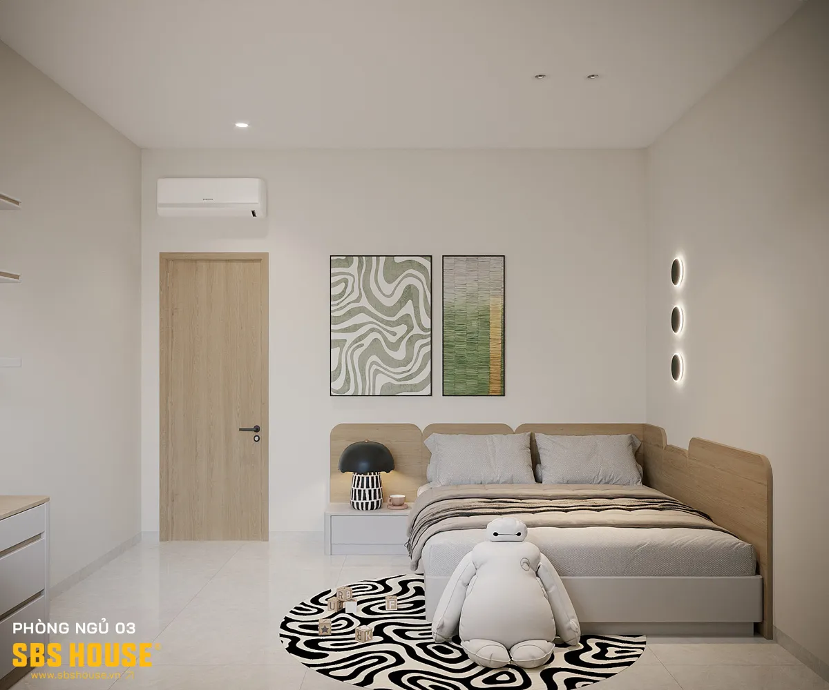 Mẫu thiết kế phòng ngủ 15m2 cho bé trai