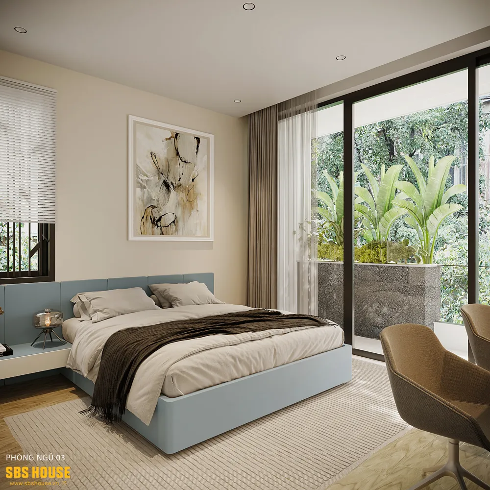 Mẫu thiết kế phòng ngủ đẹp cho gia chủ mệnh Thuỷ