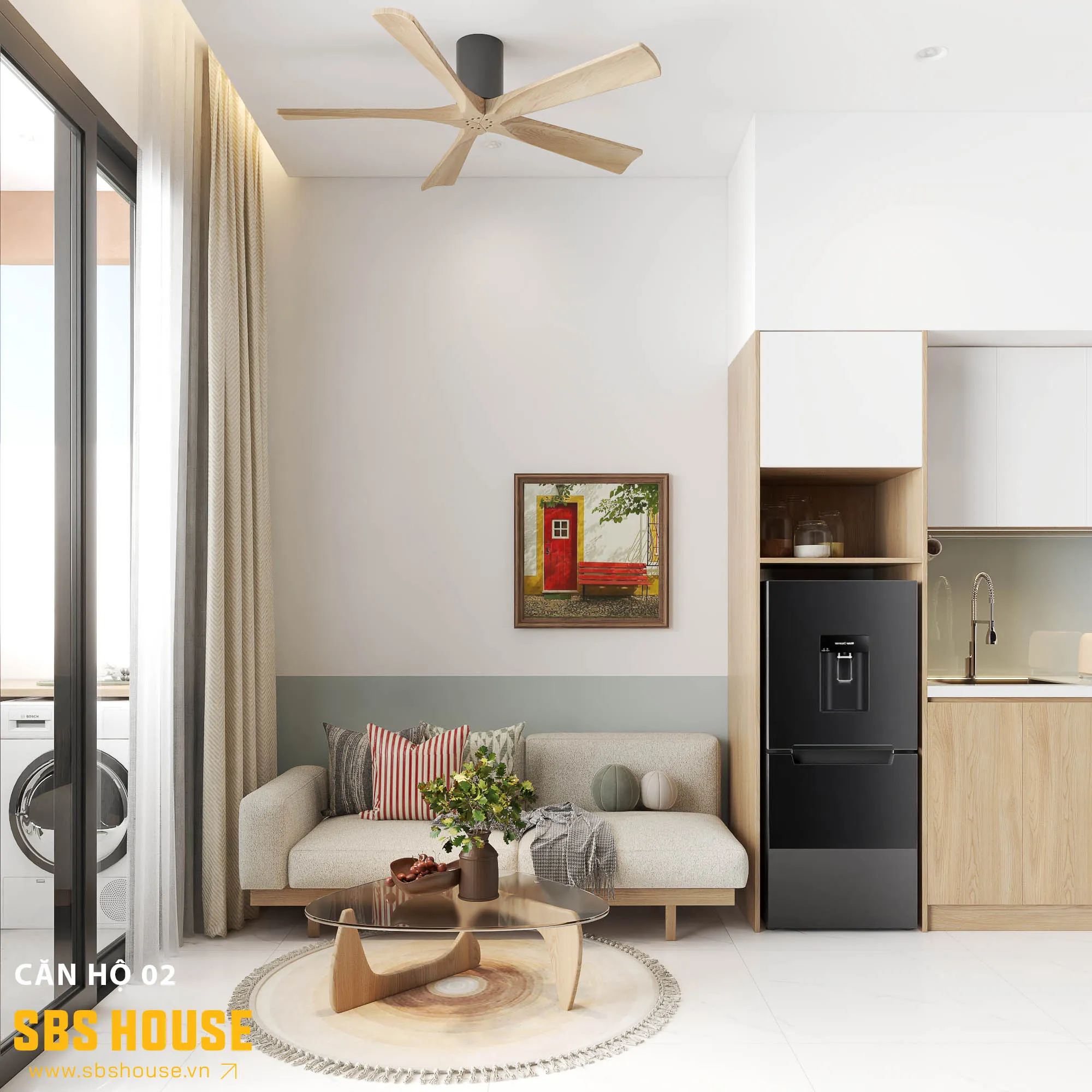 Bố trí nội thất khoa học, tối ưu diện tích sử dụng