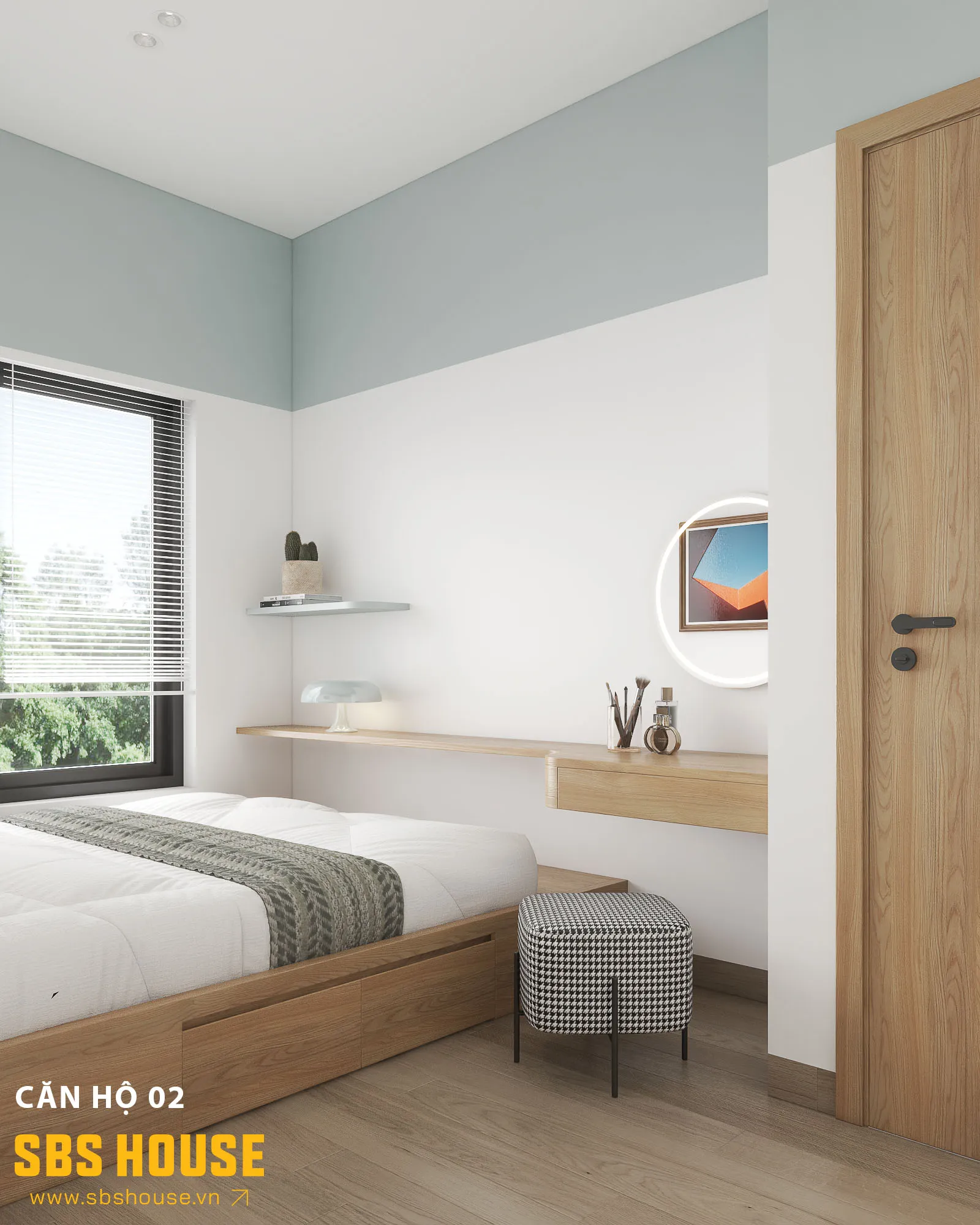 Decor phòng ngủ hài hoà màu sắc