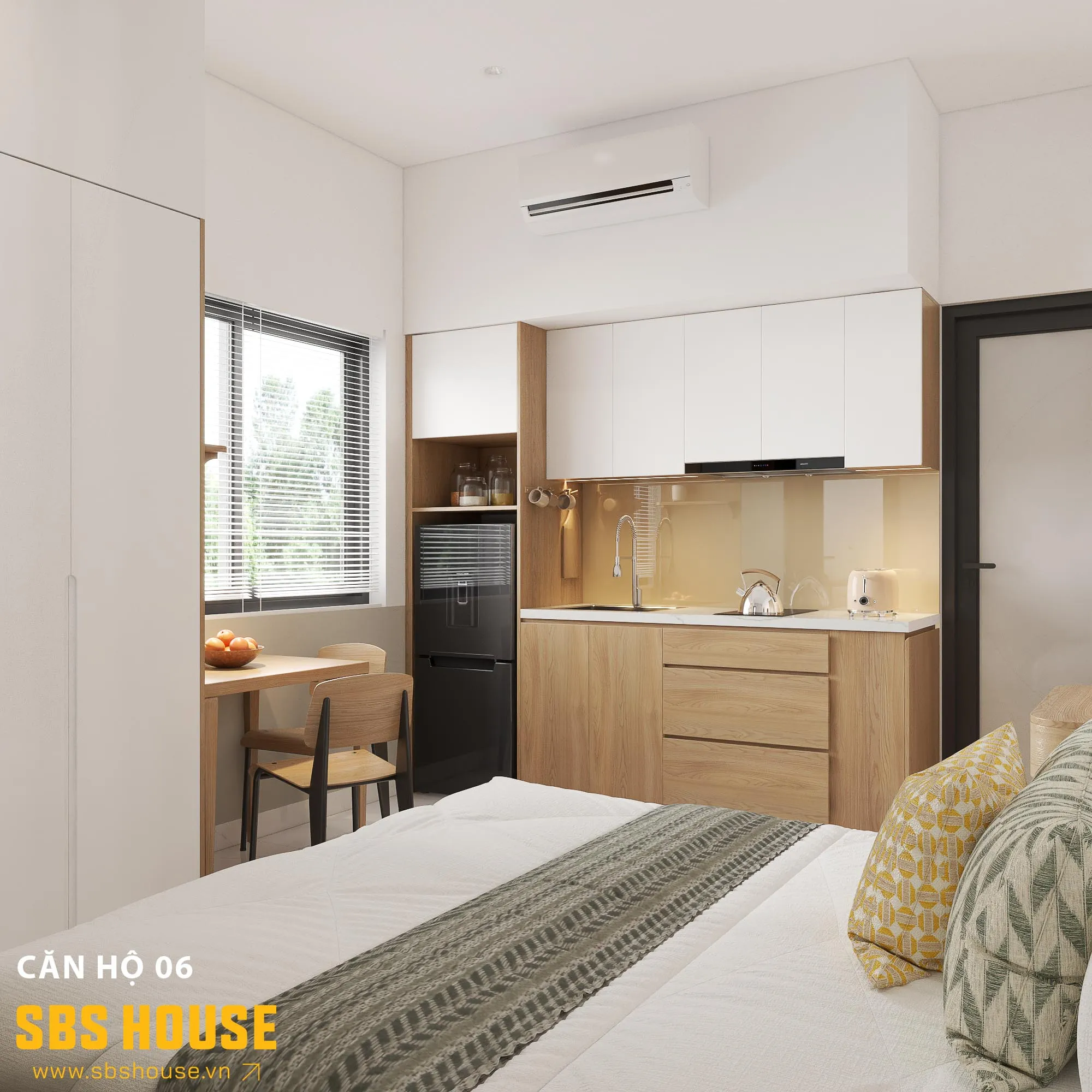 Decor phòng ngủ nhỏ, tiện nghi