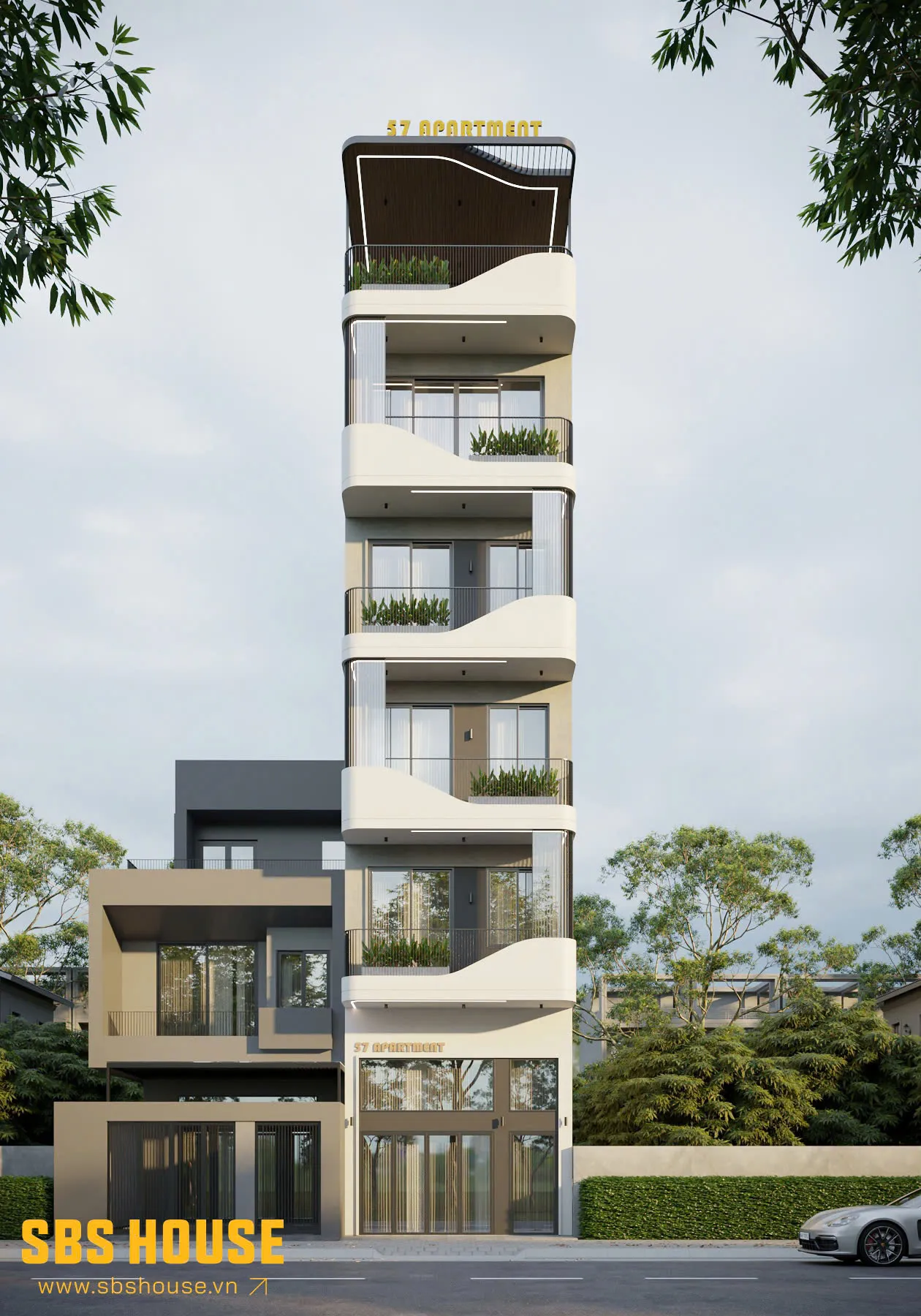 57 Apartment được tạo nên từ hình khối tối giản, tinh tế và bền vững theo thời gian