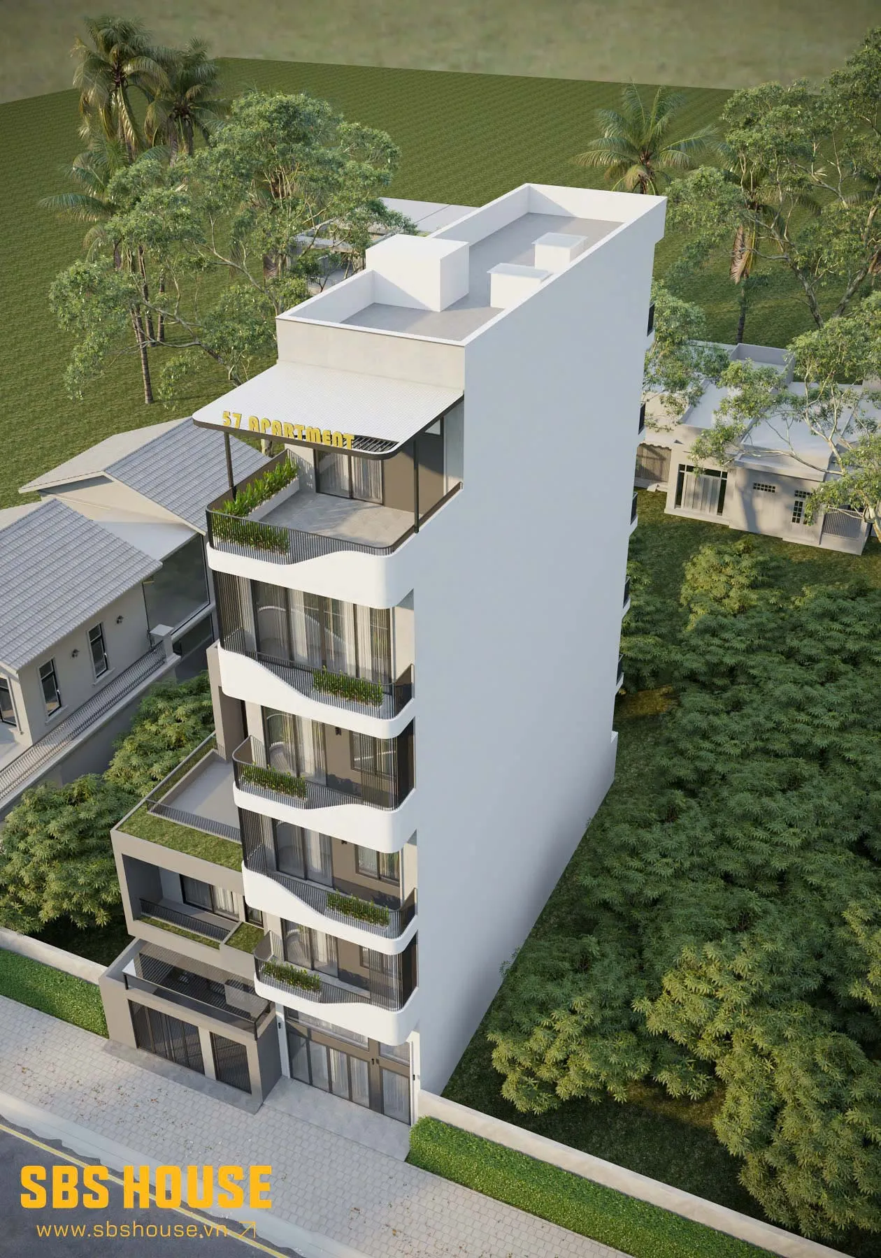 Kiến trúc mở – kết nối không gian trong ngoài của 57 Apartment một cách hài hòa