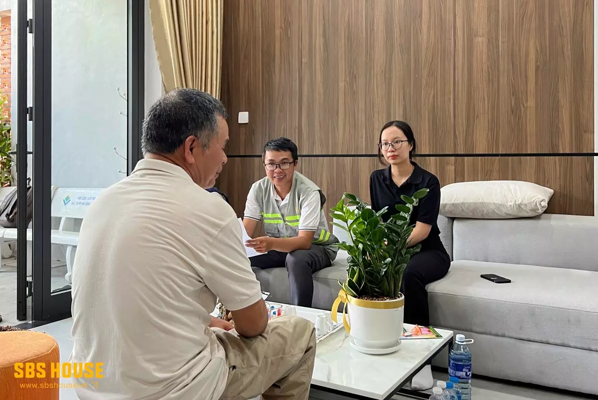 SBS HOUSE đến thăm và bảo hành công trình sau 4 năm bàn giao