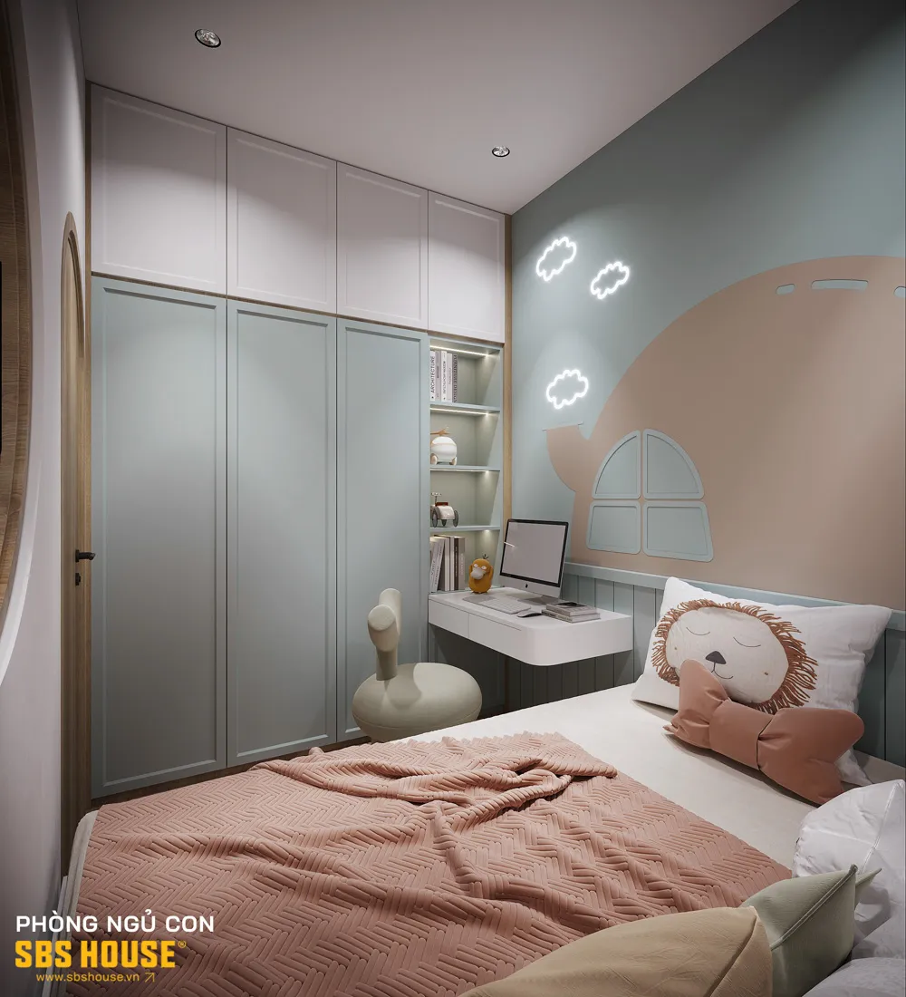 Mẫu thiết kế phòng ngủ bé trai diện tích nhỏ