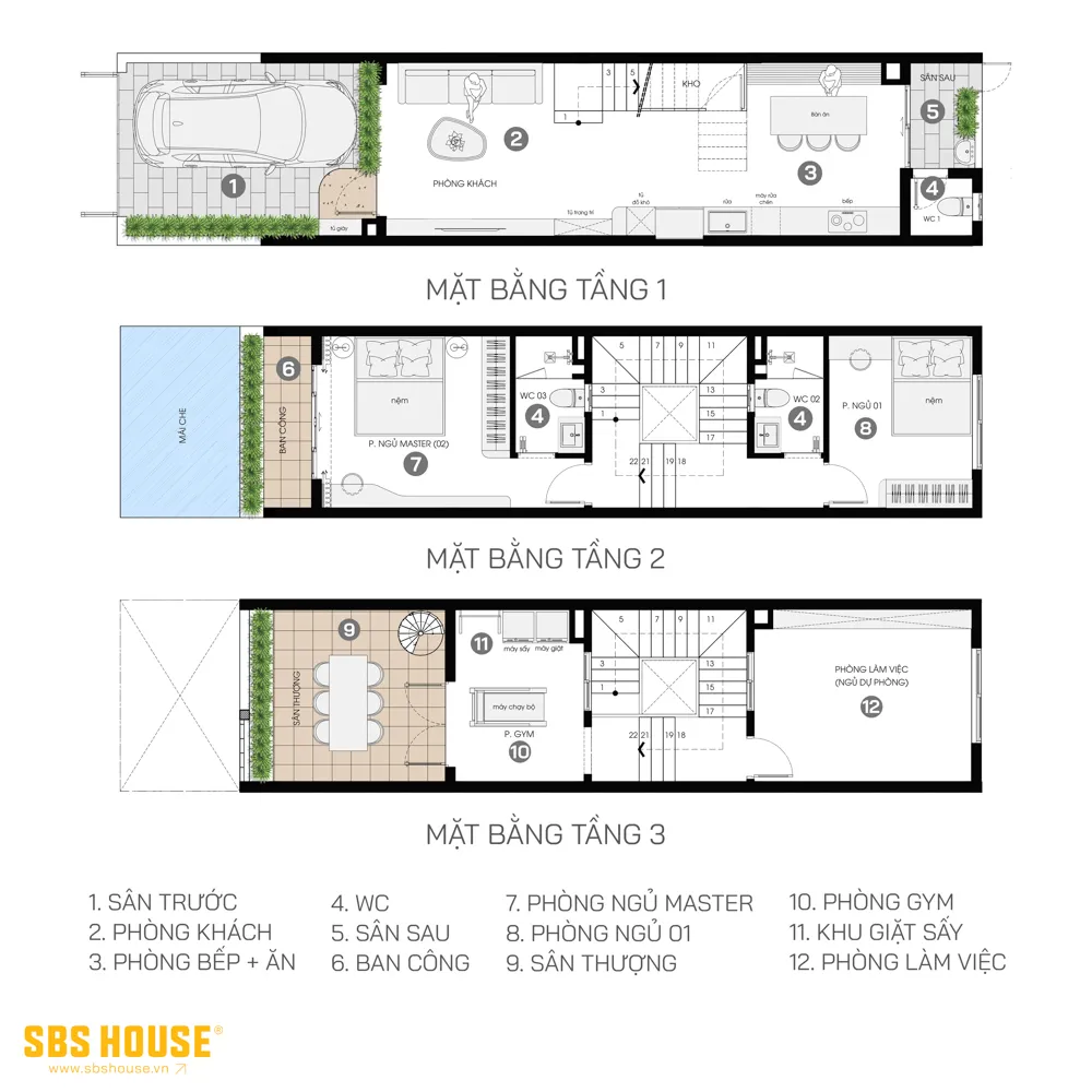 Cách sắp xếp thông minh này không chỉ đáp ứng nhu cầu sinh hoạt hiện tại mà còn mang đến tính linh hoạt cao