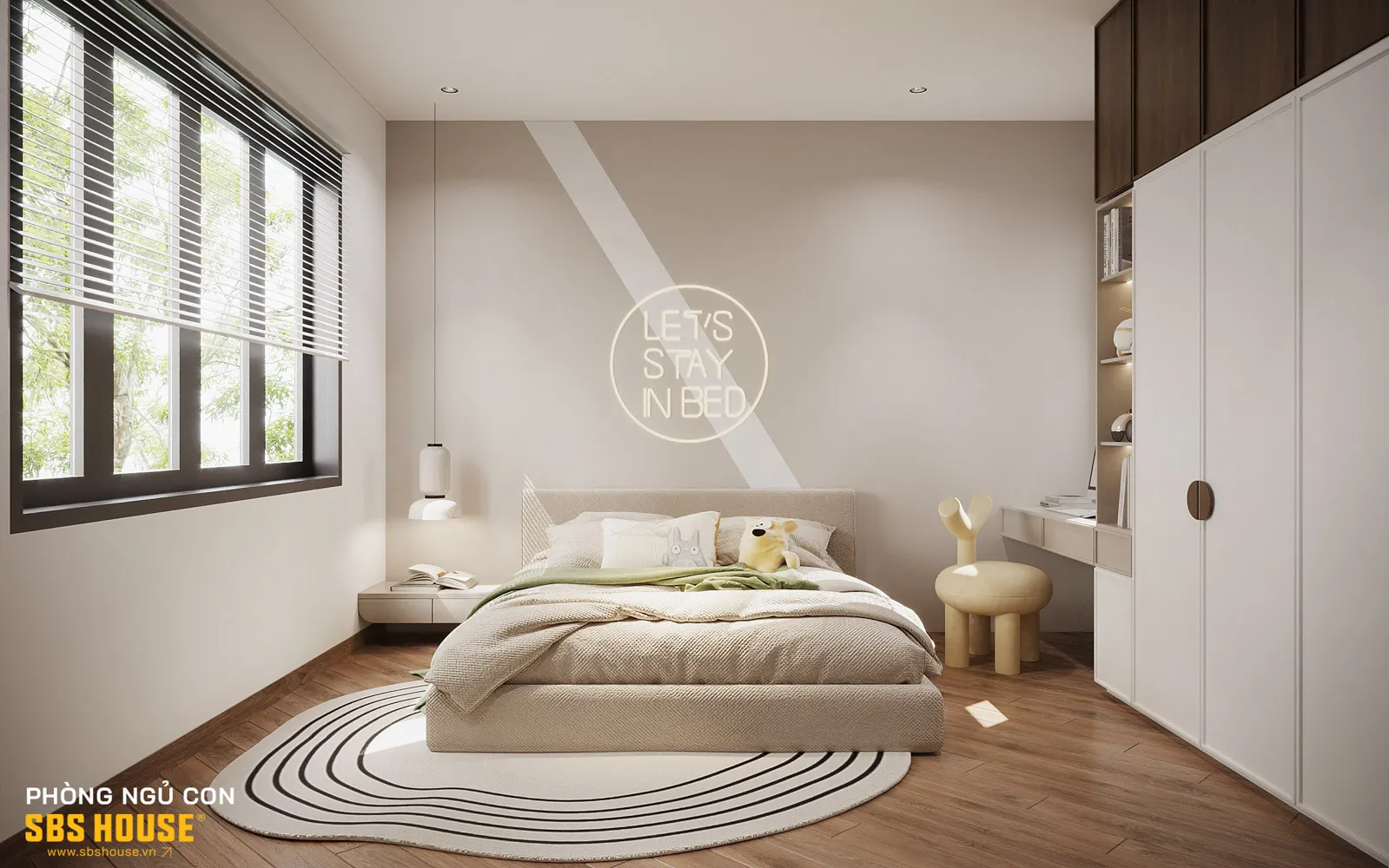 Mẫu thiết kế phòng ngủ 12m2 cho bé trai