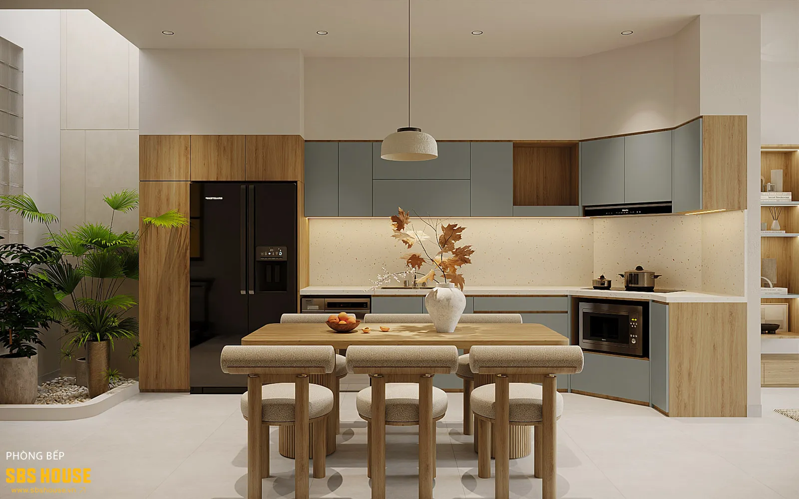 Không gian nội thất hiện đại nhưng đầy cảm xúc, nuôi dưỡng lối sống an yên.