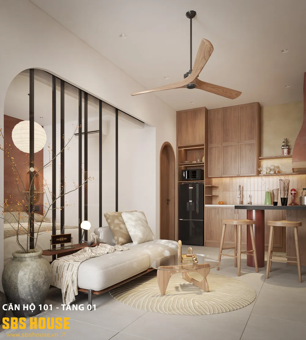 Các khoảng mở giúp dẫn sáng và dẫn gió hiệu quả