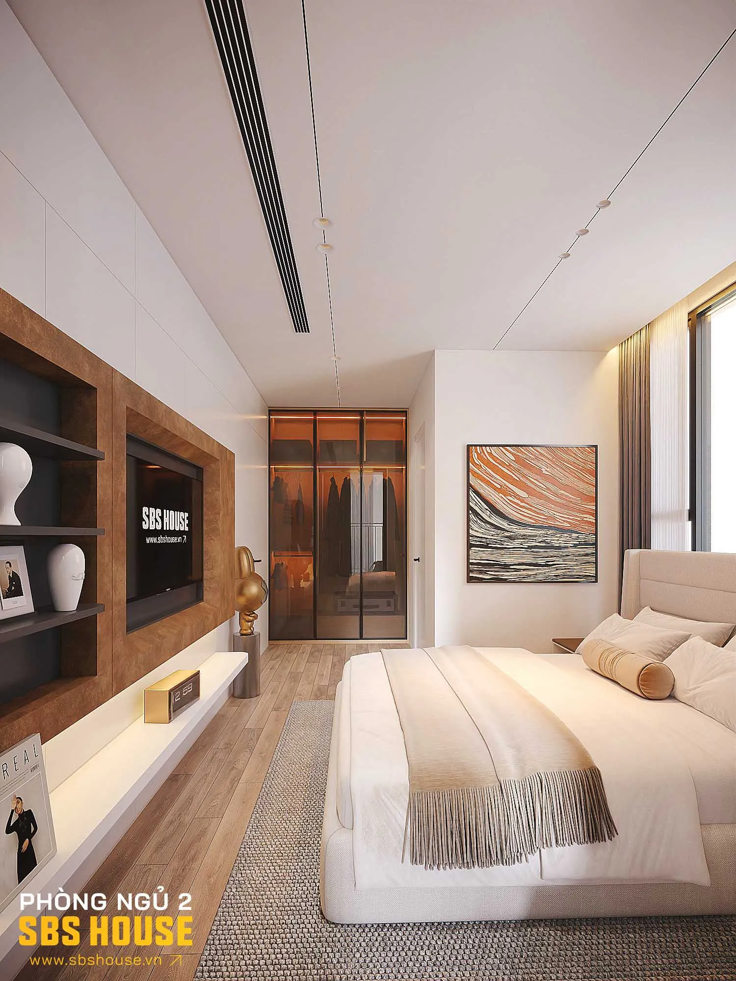 Bố cục không gian hiện đại phù hợp lối sống đô thị tại căn hộ Risemount