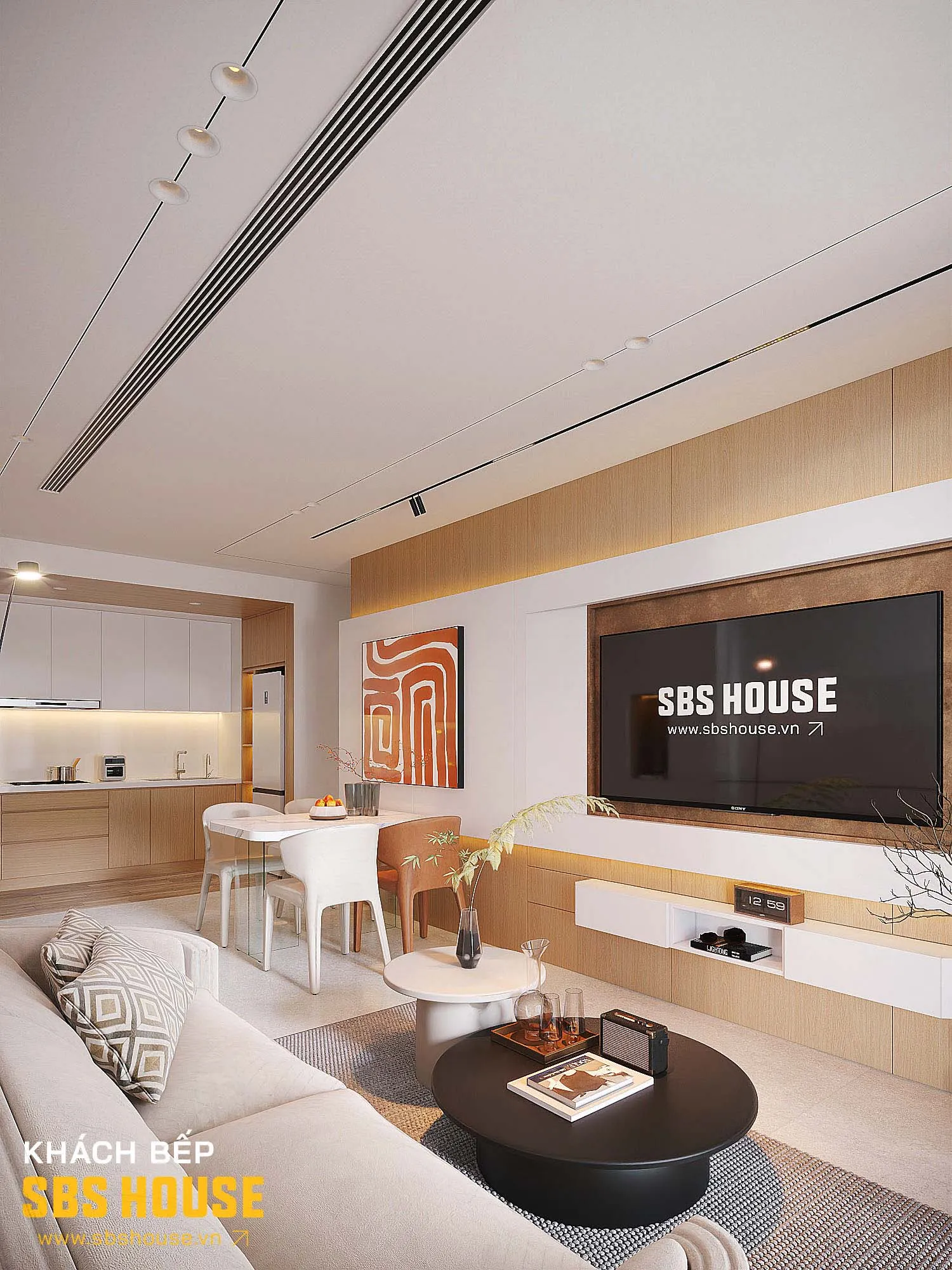 Thiết kế nội thất tổng thể căn hộ Risemount Apartment phong cách hiện đại tinh giản